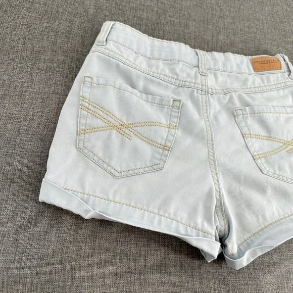 Aeropostale High Waisted Shorty Jean Shorts Size 0 Light Color‎ - Picture 9 of 10